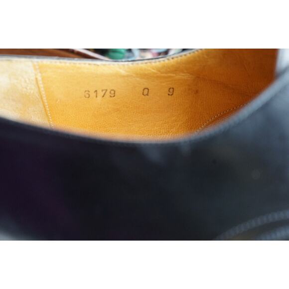BRUNO MAGLI Plain Toe Leather Sz 9 Black Dress Shoes Bologna Italy main image 5